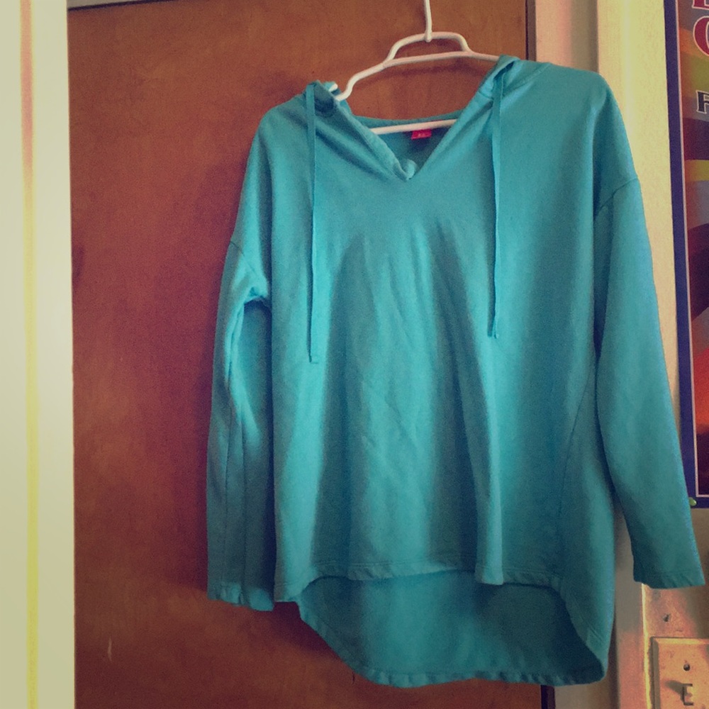 LOVE V neck hoodie